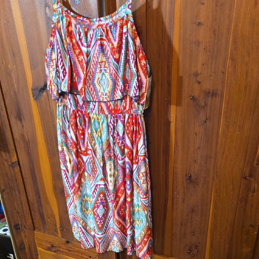 Jade Multicolor Geometric Dress